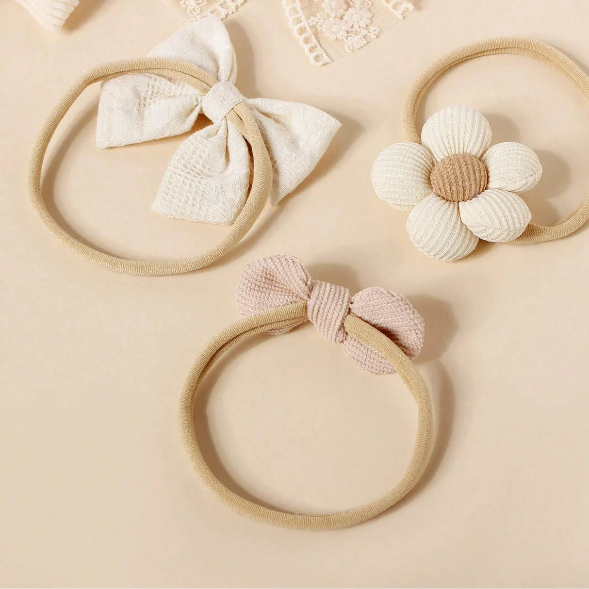 5 pcs different flower shaped baby headbands sweet and lovely floral hair accessory children's high elasticity headband