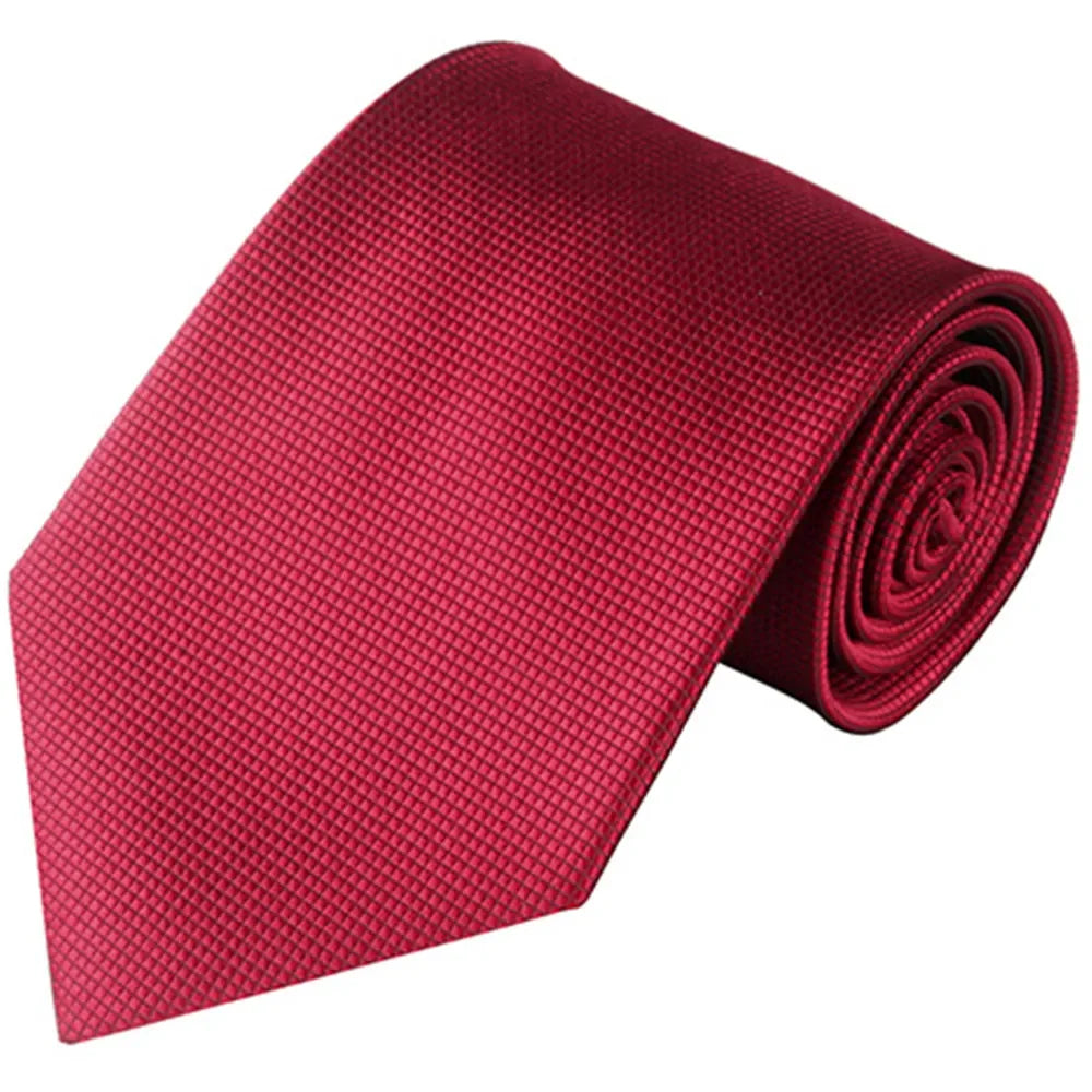 Cravate tendance pour homme, accessoire de mariage, cravate en soie unie, noir, bleu, rouge, blanc