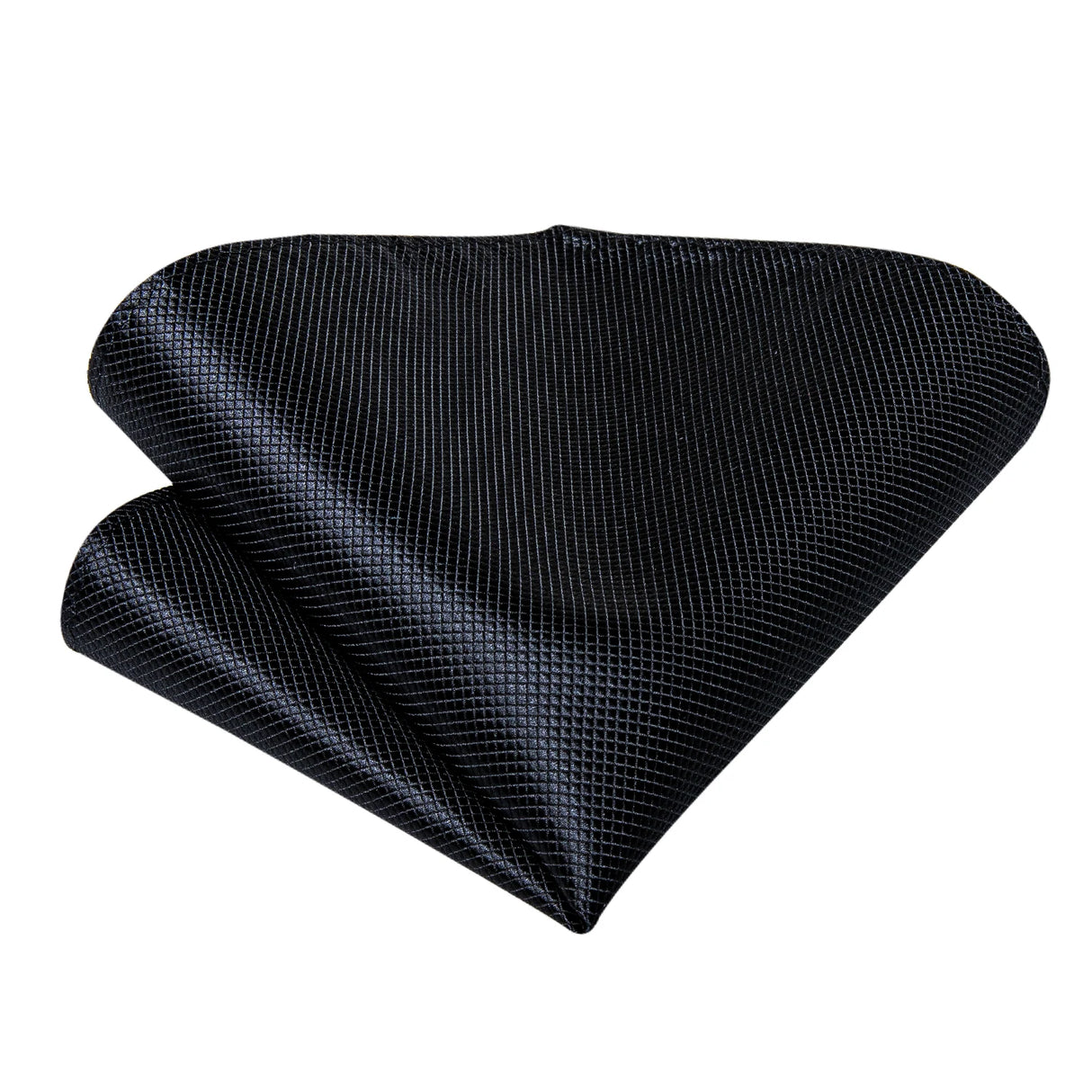 Cravate noire unie pour homme, 8 cm de large, en polyester, pour affaires, mariage, fête, pochette, boutons de manchette, cadeau pour mari