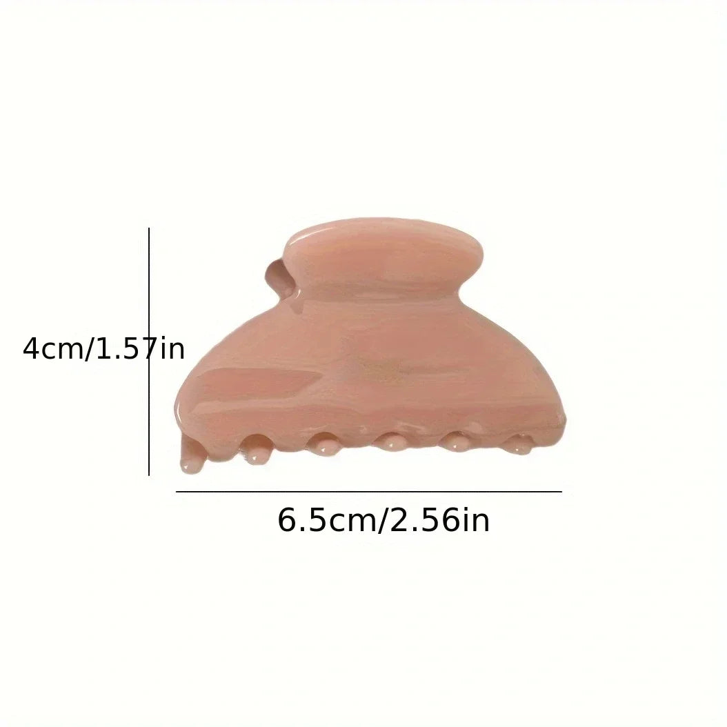 French Women's Hair Clips Elegant Acetate Hair Claw Medium Size Sweet Shark Clip Exquisite Girl Hairs Accessories Headwear 2024