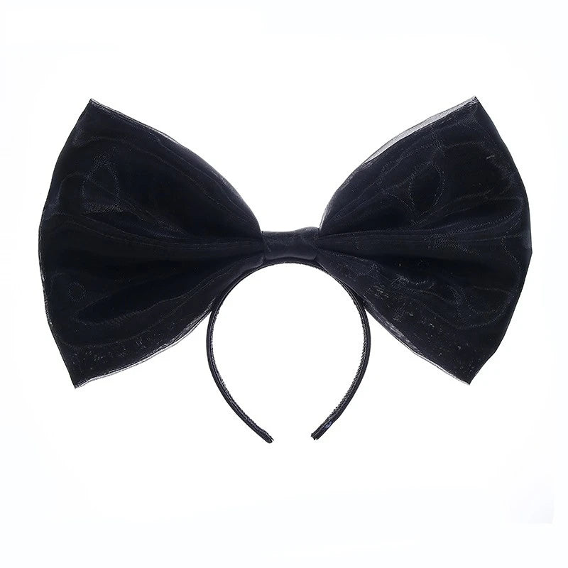 Bow Headband Bowknot Hair Bands Women Party Decoration Cosplay Costume Headwear Headpiece Birthday Accessories Halloween