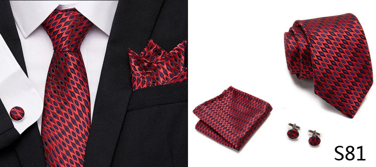 Newest style Green Tie For Men Holiday Present Tie Pocket Squares Set Necktie Striped Wedding Accessories Man