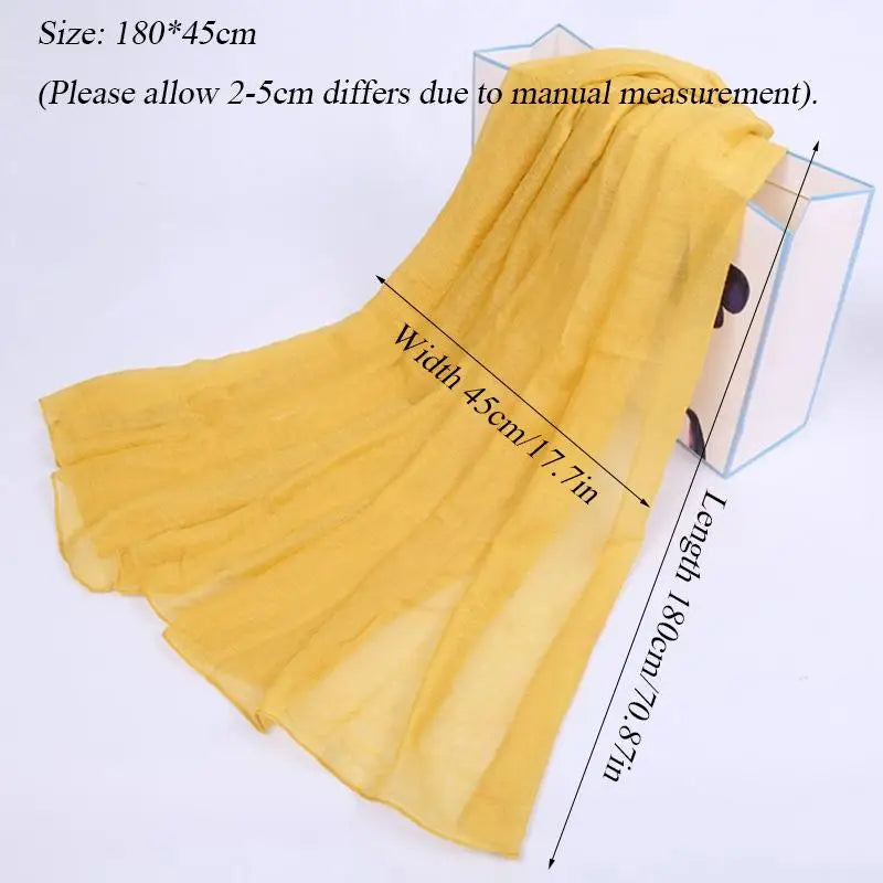 2022 Brand Scarf Women Cotton Hijabs Scarf Pashmina Ladies Shawls and wraps Beach Scarves Triangle Bandanas Foulard Women scarf