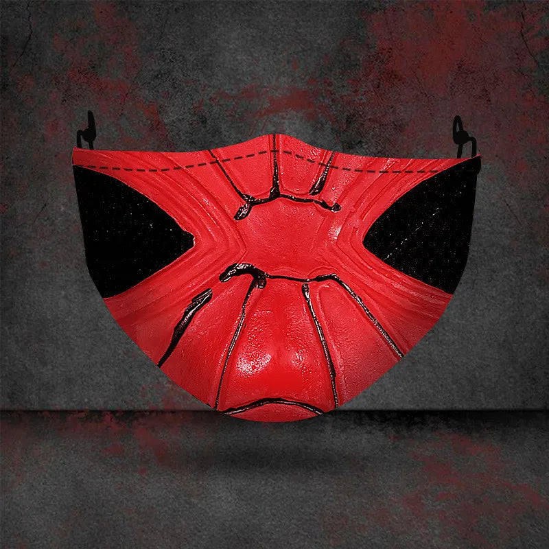 1 masque anti-poussière filtre adulte grande bouche masques faciaux 3D mascara Halloween masculin réutilisable lavable masque de clown mascara divertida