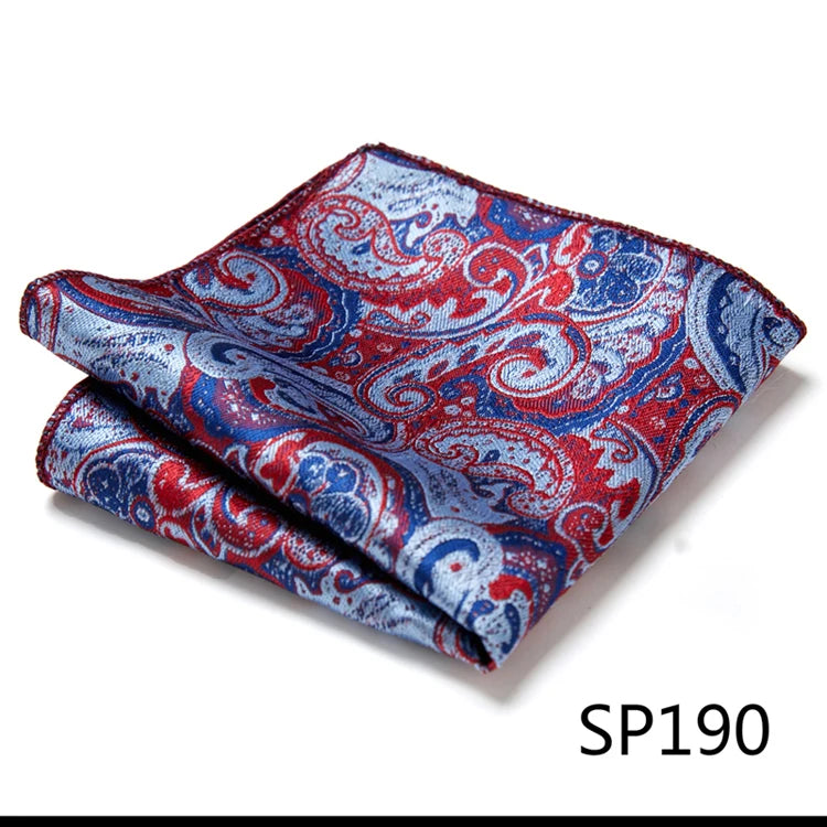 Pocket Square Handkerchief Nice Handmade Woven 100% Silk Hanky Pocket Square Printed hombre Pink Office Clothing accessories
