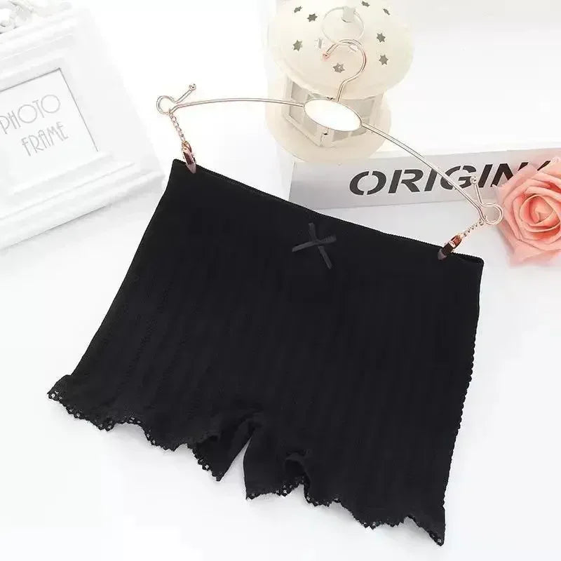 Short sexy en dentelle sans couture, taille unique, pantalon court sexy pour femme, pantalon de sécurité pour robe, culotte, jupe, short, short respirant pour femme