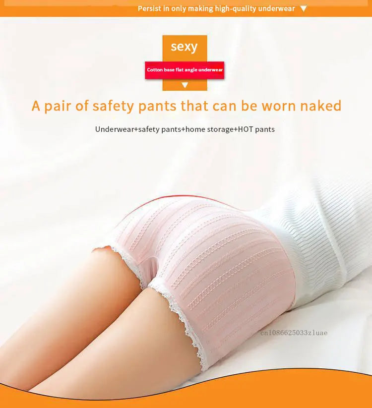 Short sexy en dentelle sans couture, taille unique, pantalon court sexy pour femme, pantalon de sécurité pour robe, culotte, jupe, short, short respirant pour femme