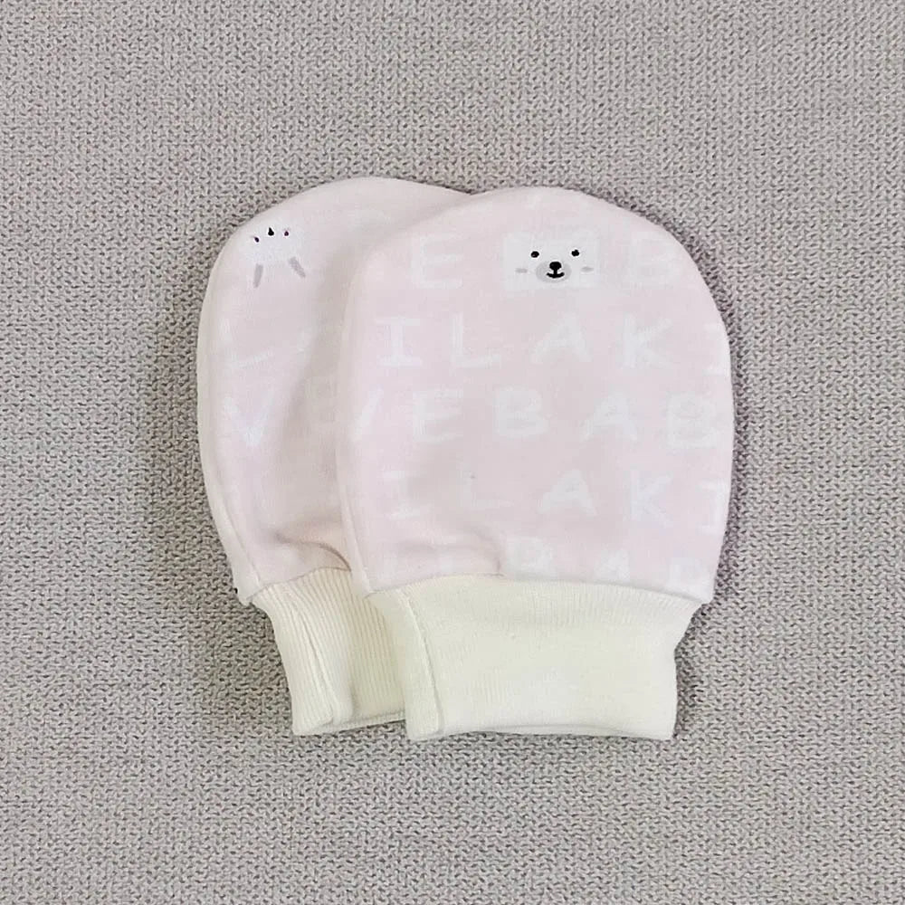 Lot de 5 paires de gants pour nouveau-né, moufles anti-rayures, en coton, unisexes, pour garçons et filles, de 0 à 3 mois
