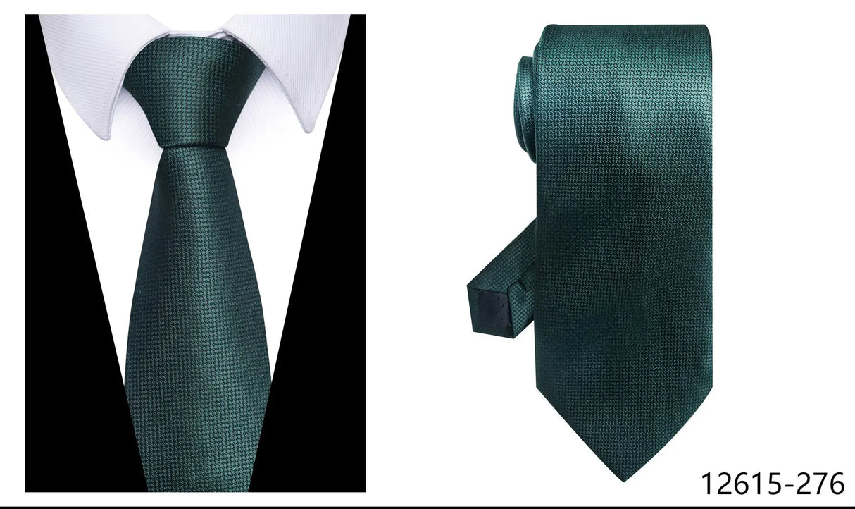 100% Silk Brand Purple Tie Men Necktie High Quality Mix Colors Silk 7.5 cm Gravatas Accessories Wedding April Fool's Day