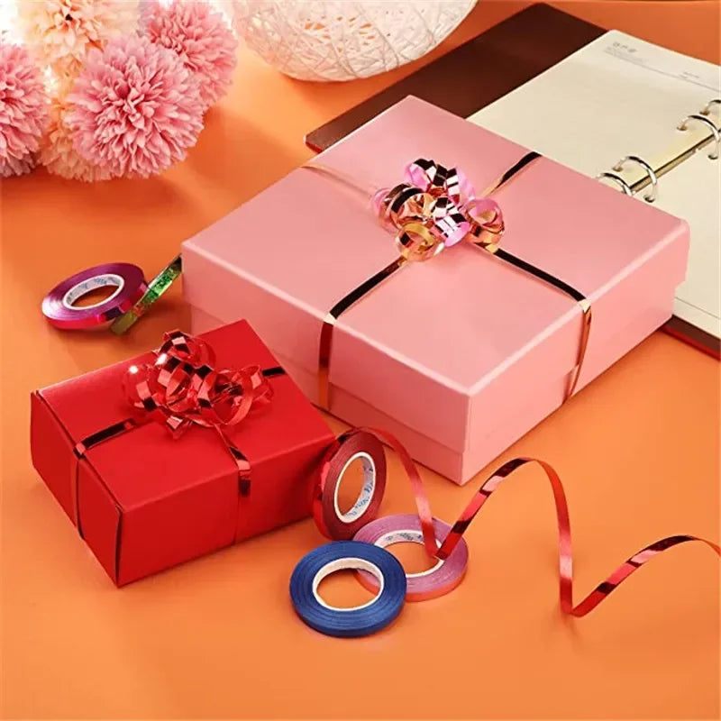 10Meter/Rolls 5mm Balloon Ribbon Party Birthday Wedding Accessorie Laser Chain Satin Ribbons Crafts DIY Decoration