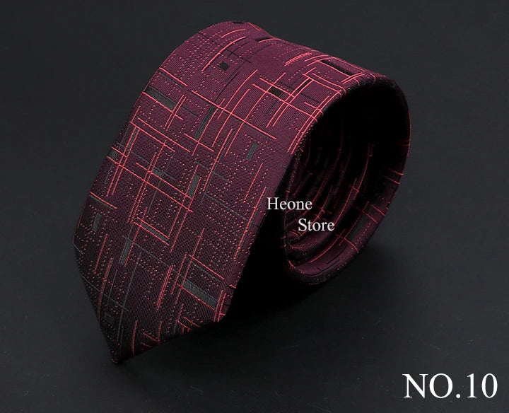 26 Styles Men's Jacquard Novelty Ties Skinny Floral Paisley Striped Necktie Business Narrow Suit Shirt Daily Wear Accessories