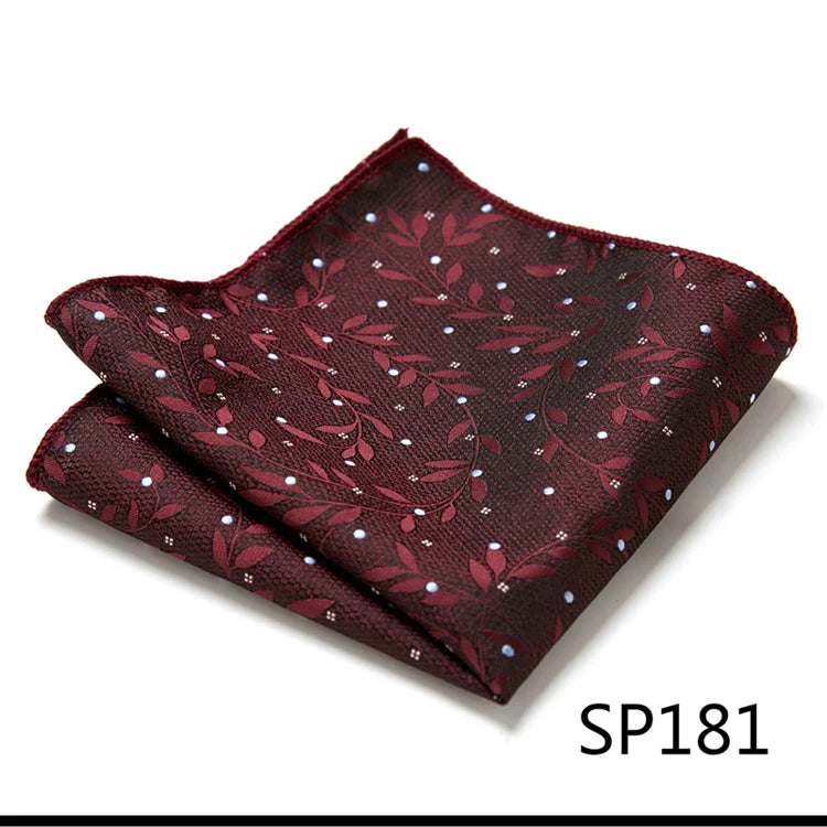 Pocket Square Handkerchief Nice Handmade Woven 100% Silk Hanky Pocket Square Printed hombre Pink Office Clothing accessories