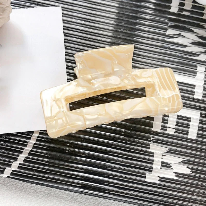 Bilandi Trendy Jewelry Acetate Hair Clip For Women Girl Head Hairpin Resin Hair Claw Headdress Female Hair Accessories