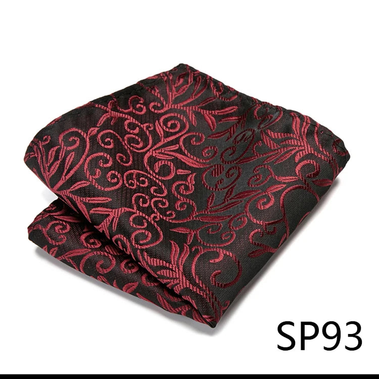 Pocket Square Handkerchief Nice Handmade Woven 100% Silk Hanky Pocket Square Printed hombre Pink Office Clothing accessories