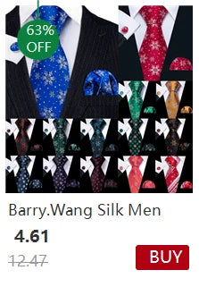Ensemble élégant de cravates et boutons de manchette en soie à fleurs multiples pour homme, cravate jacquard à fleurs pour mariage, entreprise, fête, événement, Barry.Wang
