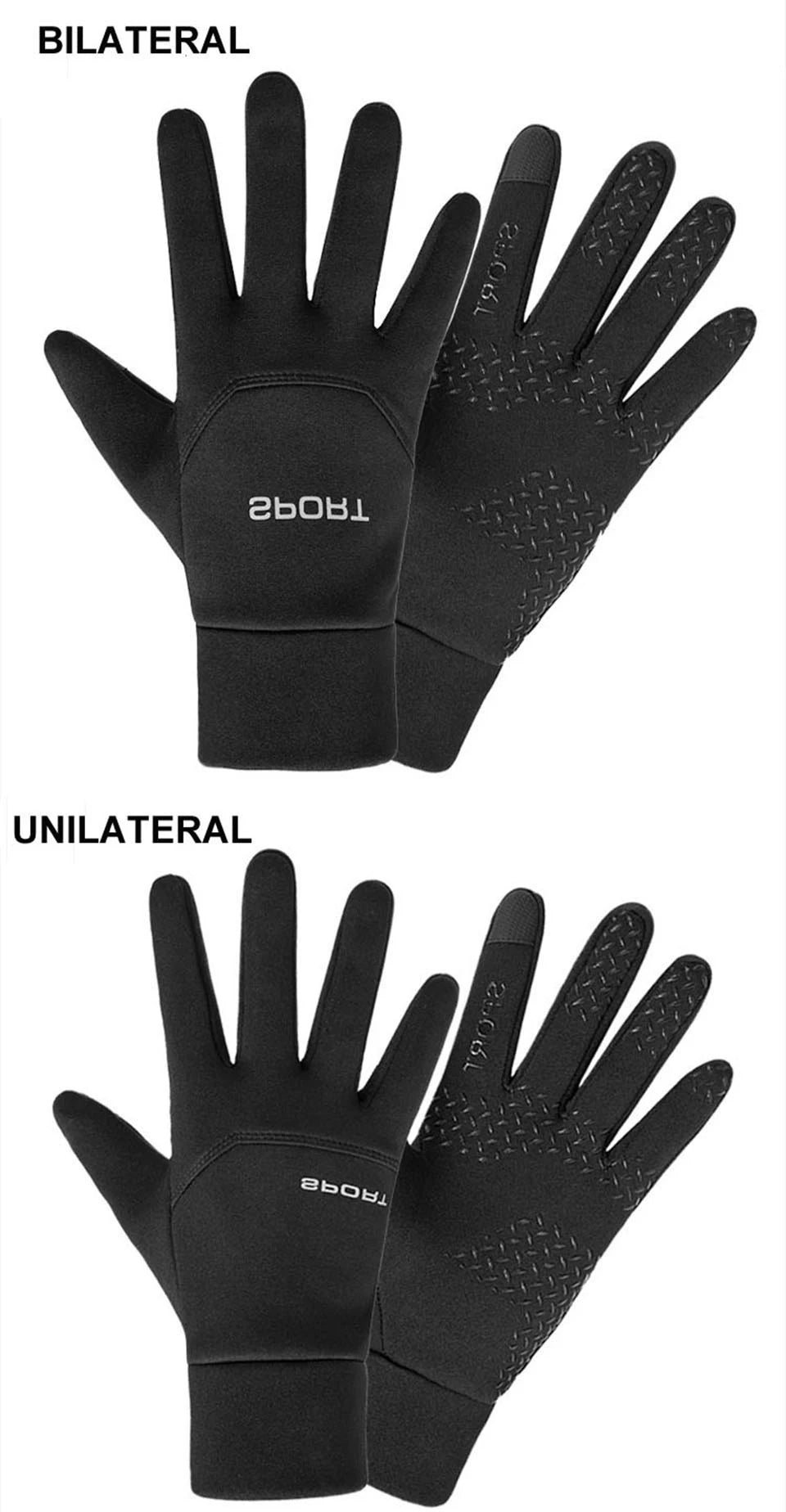 Gants de ski LOOGDEEL imperméables et coupe-vent pour l'hiver, cyclisme, course à pied, ski, gants de sport chauds, écran tactile, doigts complets, antidérapants
