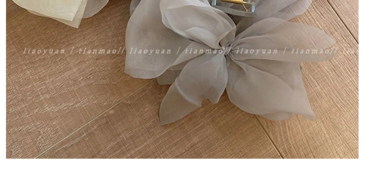 Pince à cheveux en maille pour femme, élégante, en forme de nœud, accessoire pour cheveux, cadeau idéal