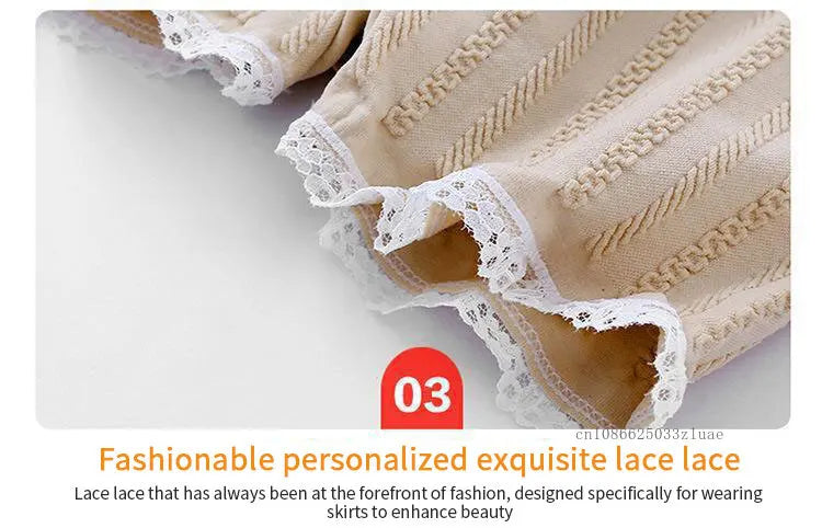 Short sexy en dentelle sans couture, taille unique, pantalon court sexy pour femme, pantalon de sécurité pour robe, culotte, jupe, short, short respirant pour femme