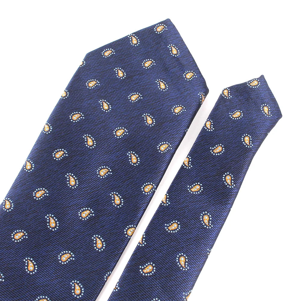 Cravates bleu marine pour hommes, costumes, cravates pour hommes pour mariage, cravates pour garçons d'honneur, cravates à la mode à motif cachemire floral pour hommes et femmes, bons cadeaux