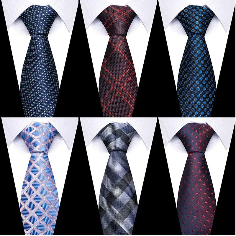 Cravate pour homme, nouveau design, vente en usine, offre spéciale, 7,5 cm, cravate, chemise à carreaux jaune, accessoires pour homme, anniversaire d'Abraham Lincoln