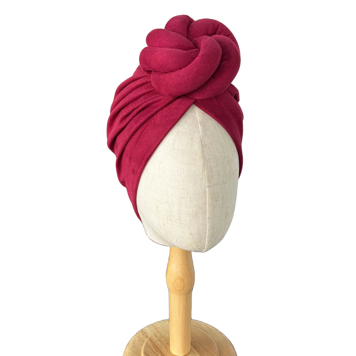 New Pre-Made Knotted Turban Hat Suede Head Wraps Elegant Pleated Beanies Headscarf For Women Turban