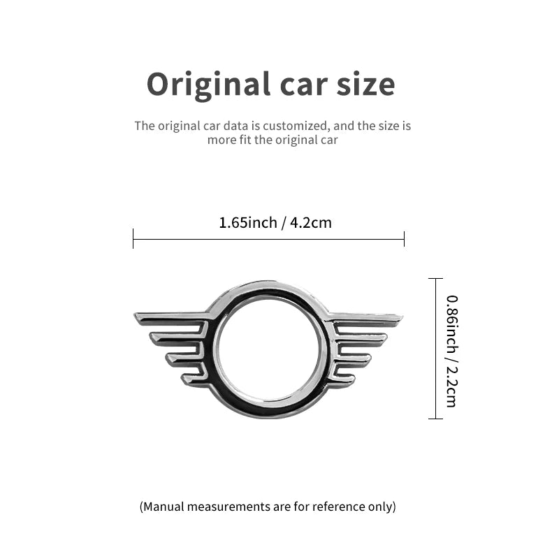 For Mini Cooper S JCW F54 F55 F56 F60 R55 R56 R60 Countryman Metal Car Door Lock Pin Wing Emblem Badge Decal