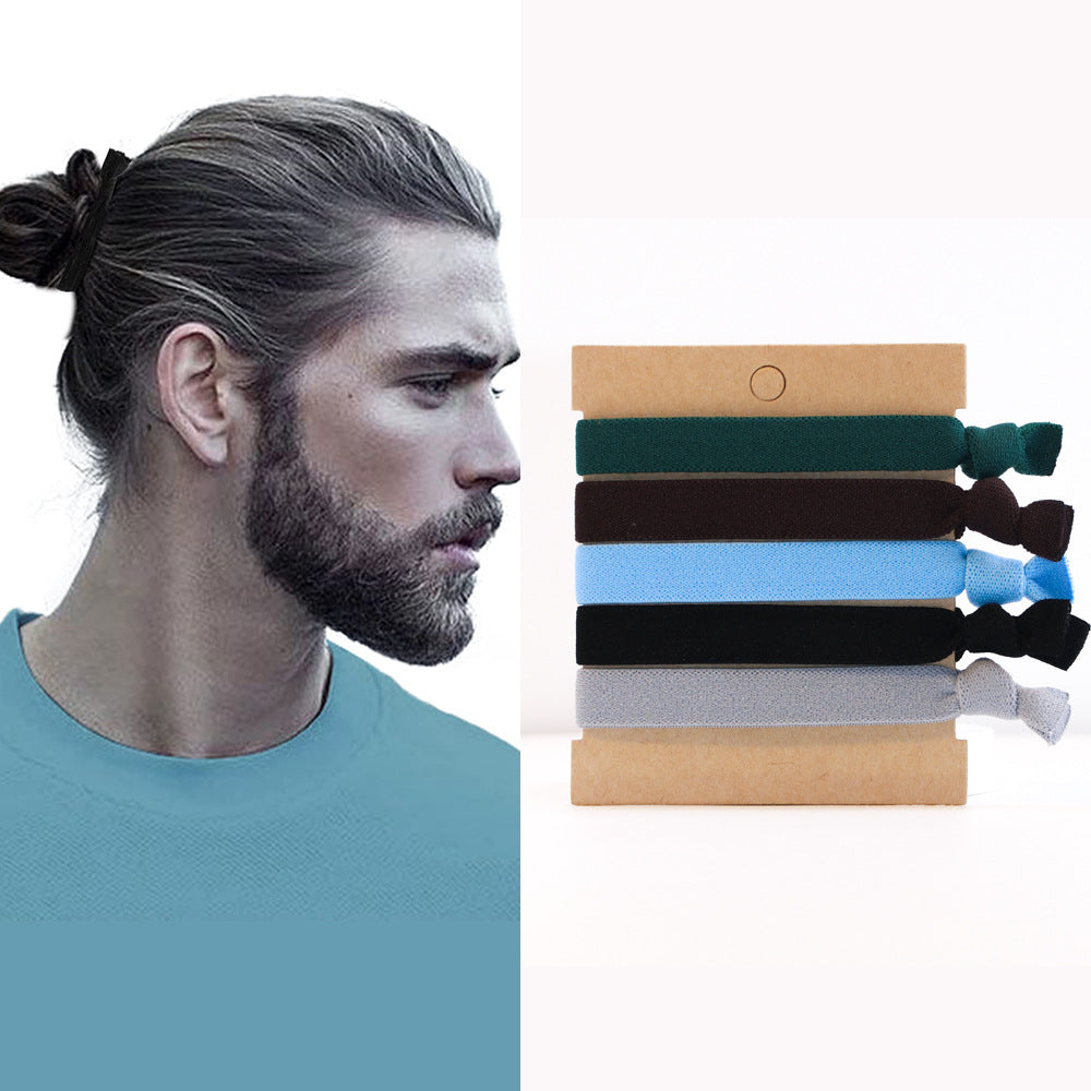 5pc Hot Fashion Cool Sport Elastic Hair Bands Hair Rope Ties for Girls Women Men Headband Hair Accessories