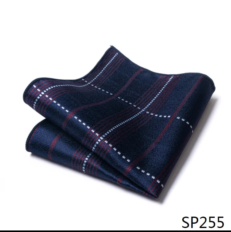 Vangise Brand Newest style Silk Hanky Man Floral Gray Fit Business lover's day Pocket Square Handkerchiefs