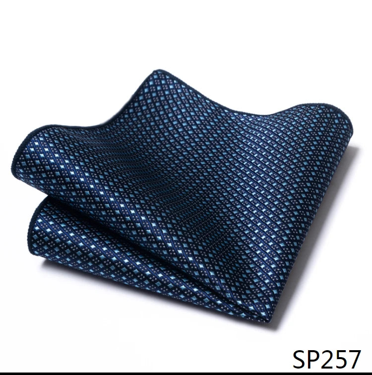 Vangise Brand Newest style Silk Hanky Man Floral Gray Fit Business lover's day Pocket Square Handkerchiefs