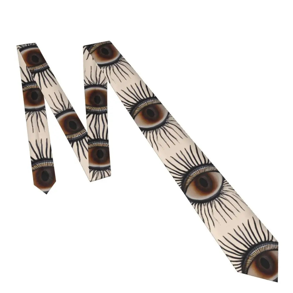 Cravate pour homme avec œil Illuminati, nouvelle impression 3D, style rétro décontracté, accessoire de qualité pour mariage