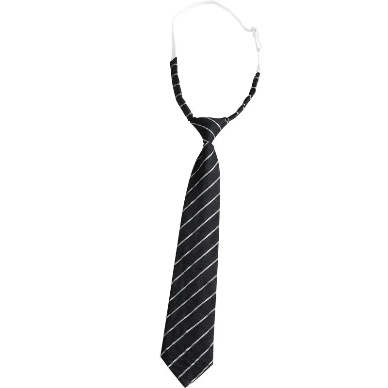 Korean style elegant Ties for men gifts Top clothes accessories Wedding Black Gray Striped JK Ladies Collar Slim Neck Bow tie