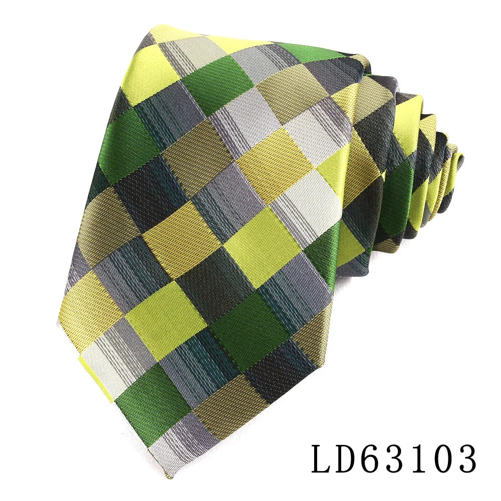 Nouvelles cravates classiques à carreaux pour hommes et femmes, cravates fines pour soirées, affaires, costumes, mariages, cadeaux pour mariés