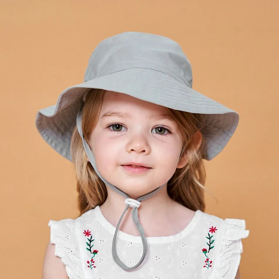 Newborn Baby Hats Boys Girls Panama Summer Kids Sun Hat Infant Beach Fisherman Bucket Hat Children Breathable Outdoor Hats