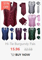 Hi-Tie Marque Soie Pré-noué Homme Nœud Papillon Mouchoir Boutons de Manchette Ensemble Nœud Papillon pour Homme Jacquard Solide Cachemire Floral Mariage Cadeau d'Affaires