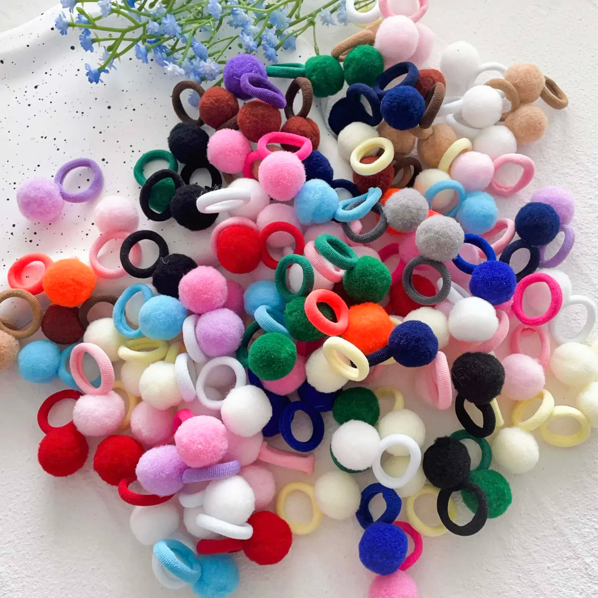 Lot de 10 élastiques à cheveux pour enfants, en peluche, en caoutchouc, pour filles, bonbons, chouchous, accessoires pour cheveux de bébé