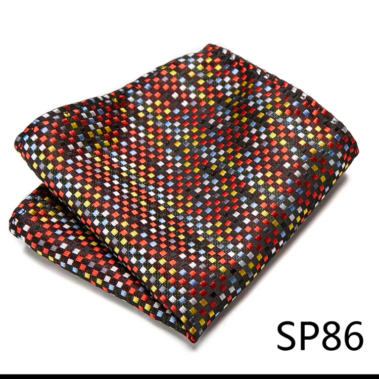 Pocket Square Handkerchief Nice Handmade Woven 100% Silk Hanky Pocket Square Printed hombre Pink Office Clothing accessories