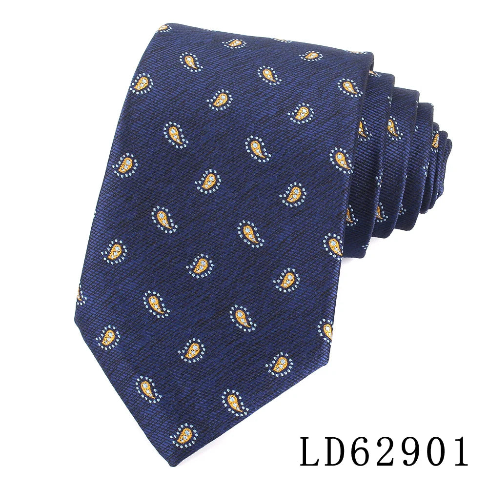 Cravates bleu marine pour hommes, costumes, cravates pour hommes pour mariage, cravates pour garçons d'honneur, cravates à la mode à motif cachemire floral pour hommes et femmes, bons cadeaux