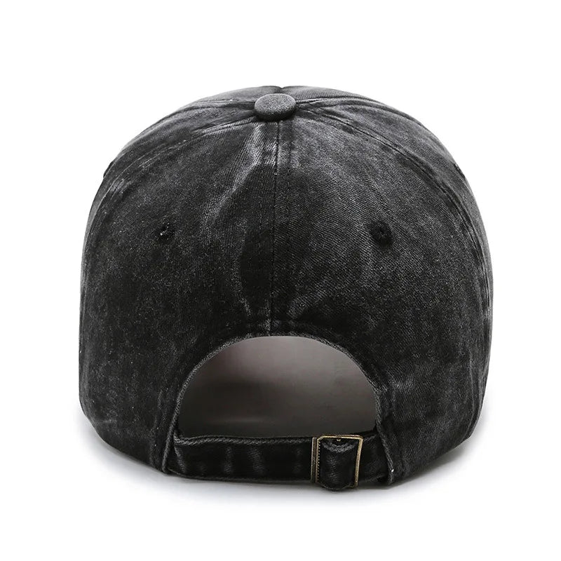 Casquette de baseball en denim délavé pour hommes et femmes, version coréenne, printemps et automne, mode décontractée, chapeau de soleil, site officiel