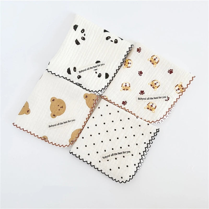 Cotton Towel Newborn Baby Items Muslin Baby Bibs Handkerchief Soft Saliva Towel Feeding Burp Cloths Facecloth