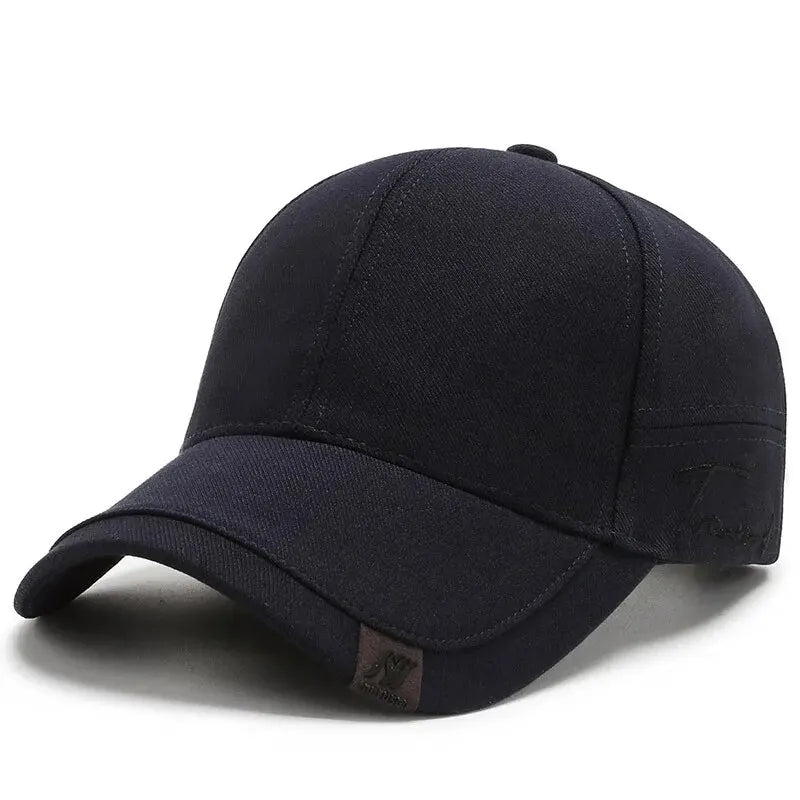 Casquette de baseball noire style coréen pour homme, style décontracté et polyvalent