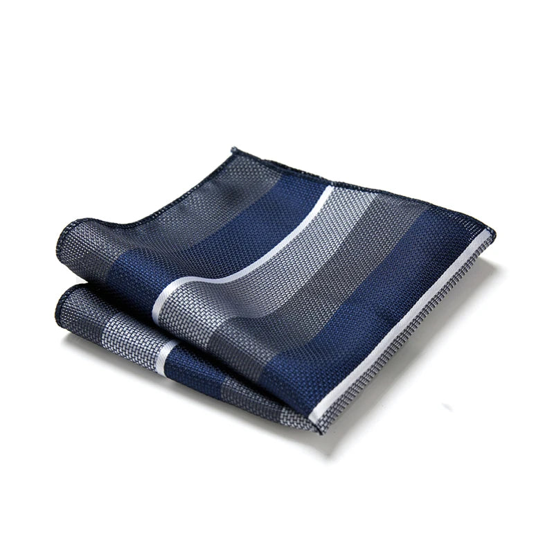 Vangise Brand Newest style Silk Hanky Man Floral Gray Fit Business lover's day Pocket Square Handkerchiefs