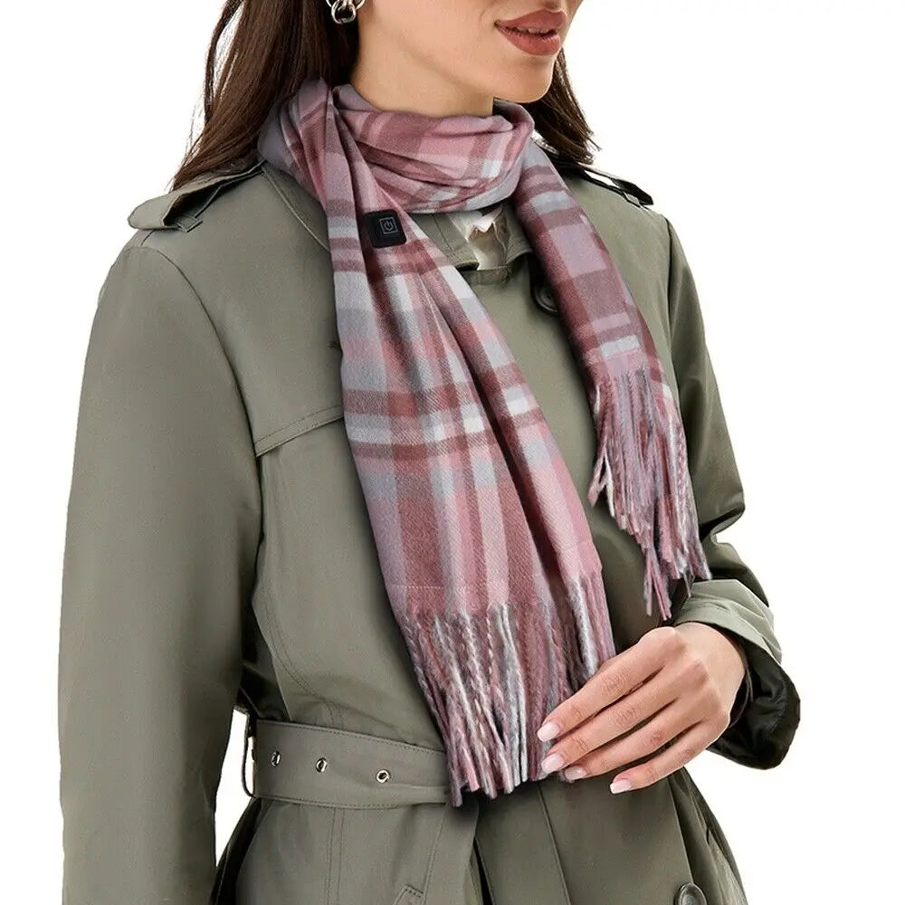 New in Smart Heated Scarf for Men and Women Winter Thickened Neck Warmer Imitation Cashmere USB Electric 3 Gears Fashion Shawl