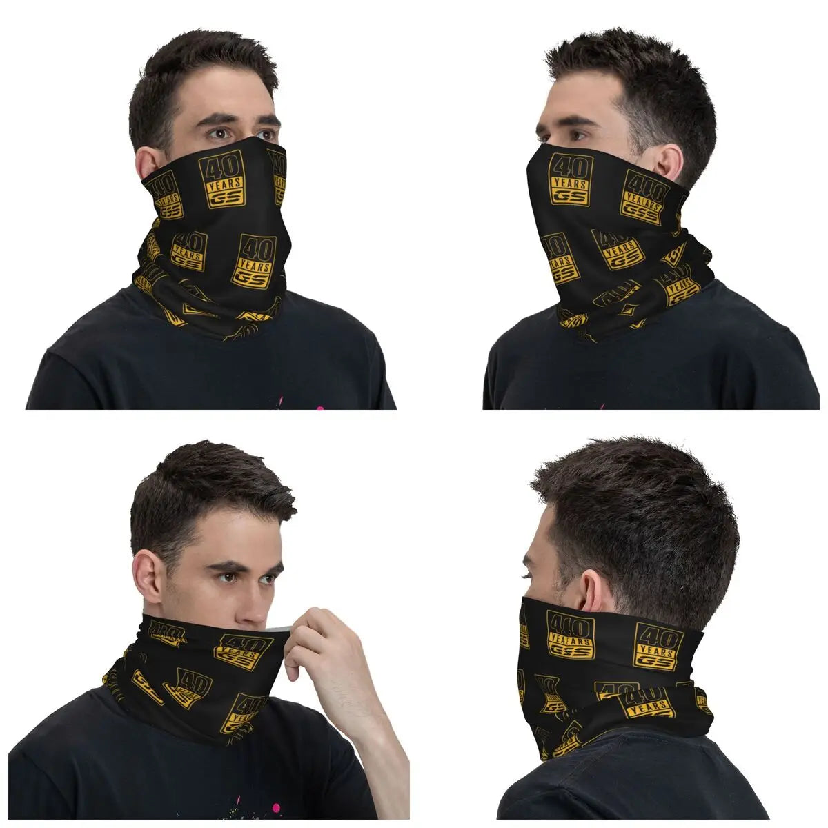 GS 40 Jahre Motorrad R1200 Bandana Halstuch Sturmhauben Magischer Schal Stirnband Outdoor Sport für Männer Frauen Erwachsene Waschbar
