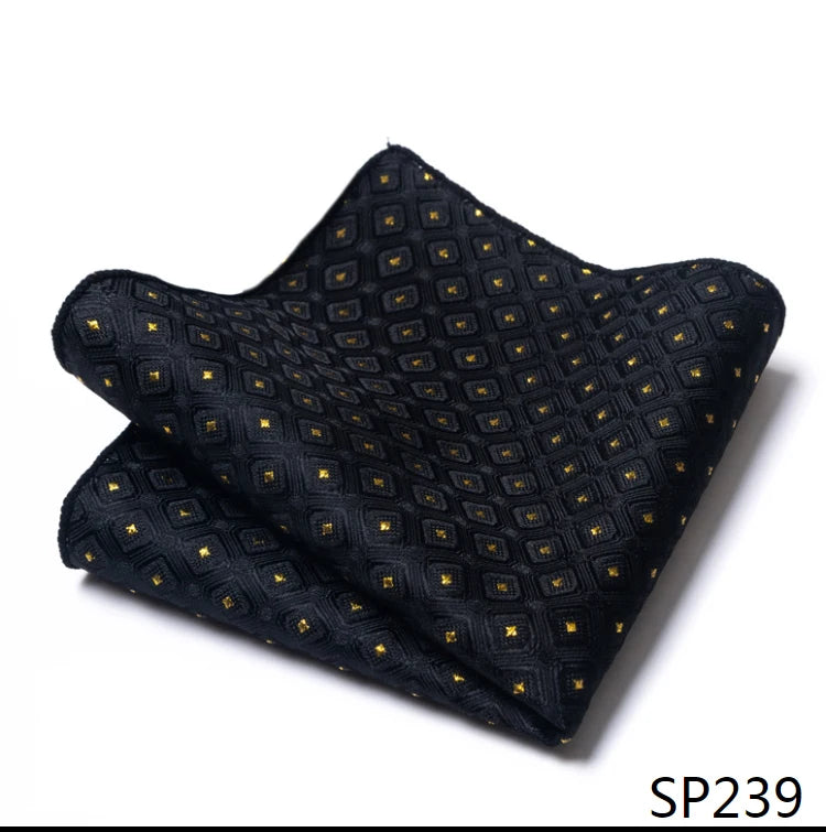 Vangise Brand Newest style Silk Hanky Man Floral Gray Fit Business lover's day Pocket Square Handkerchiefs