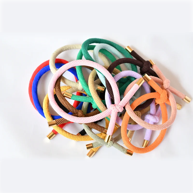 20pc/pack Women Elastic Hair Rubber Bands Stylish Girls Knotted hair Rope Scrunchies Tie Accessories Wholesale