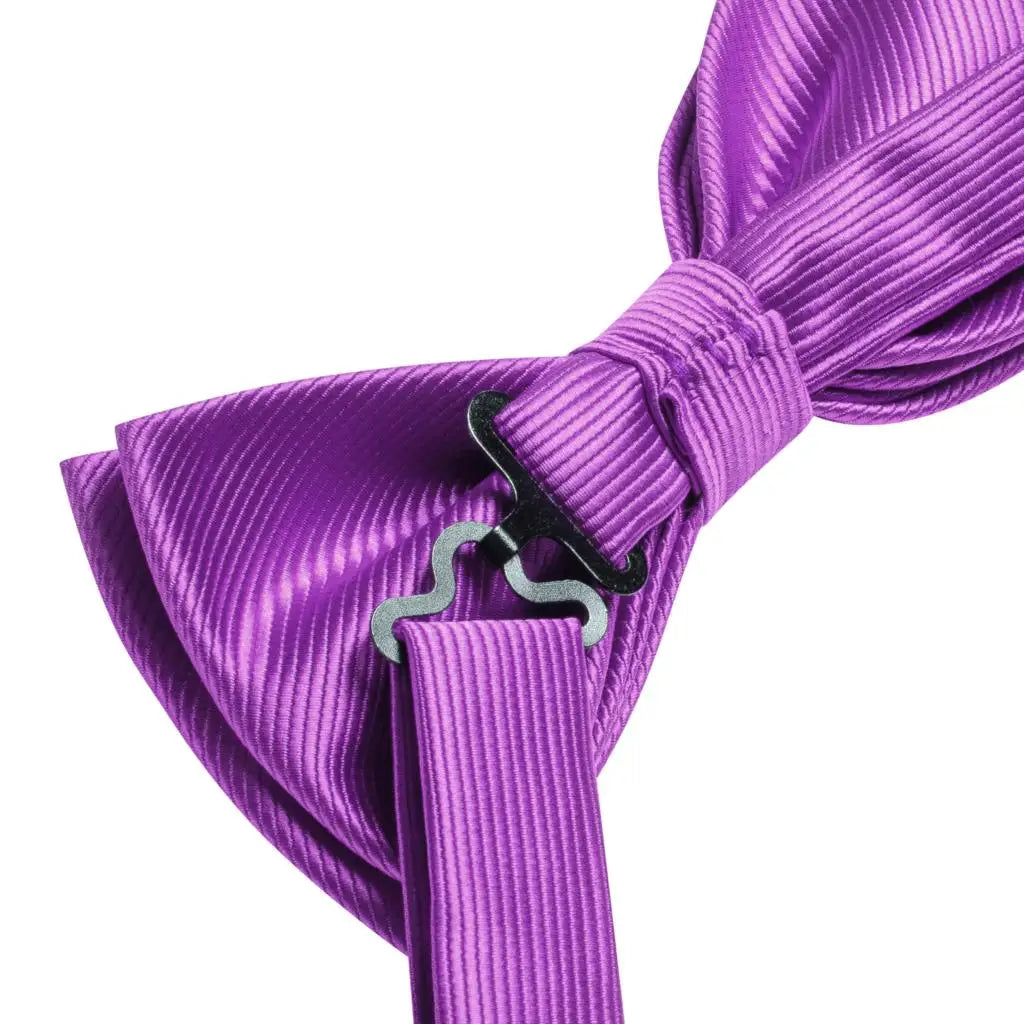 Hi-Tie Marque Soie Pré-noué Homme Nœud Papillon Mouchoir Boutons de Manchette Ensemble Nœud Papillon pour Homme Jacquard Solide Cachemire Floral Mariage Cadeau d'Affaires