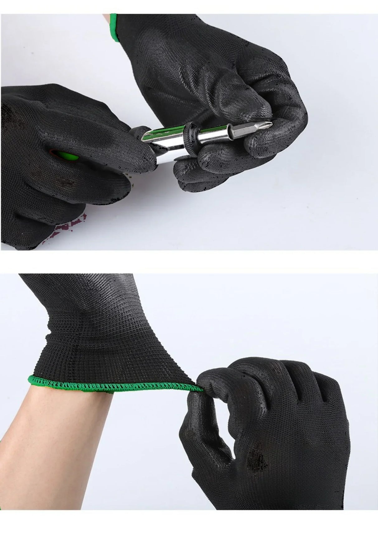 10 paires de gants de sécurité durables – antidérapants, résistants à l'usure et protection ESD pour le jardinage et le travail du bois