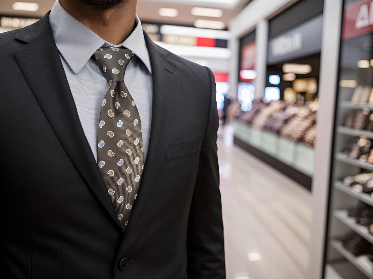 Cravates classiques jaunes et marron pour hommes, tenue de soirée, mariage, école, livraison directe