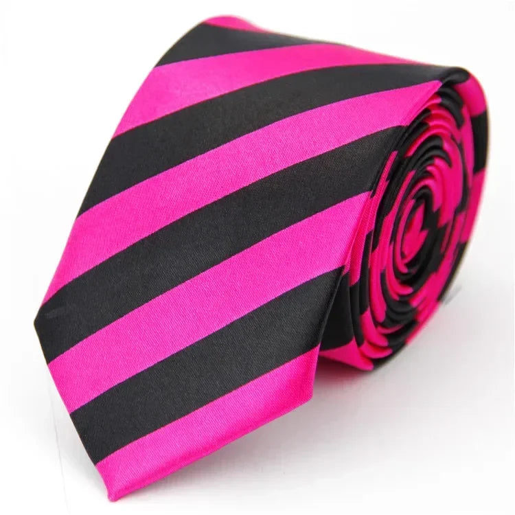 Narrow Ties for Men Women 5cm (2") Skinny Wedding Black Blue Red Pink White Purple Green Gray Piano Skull Slim Necktie