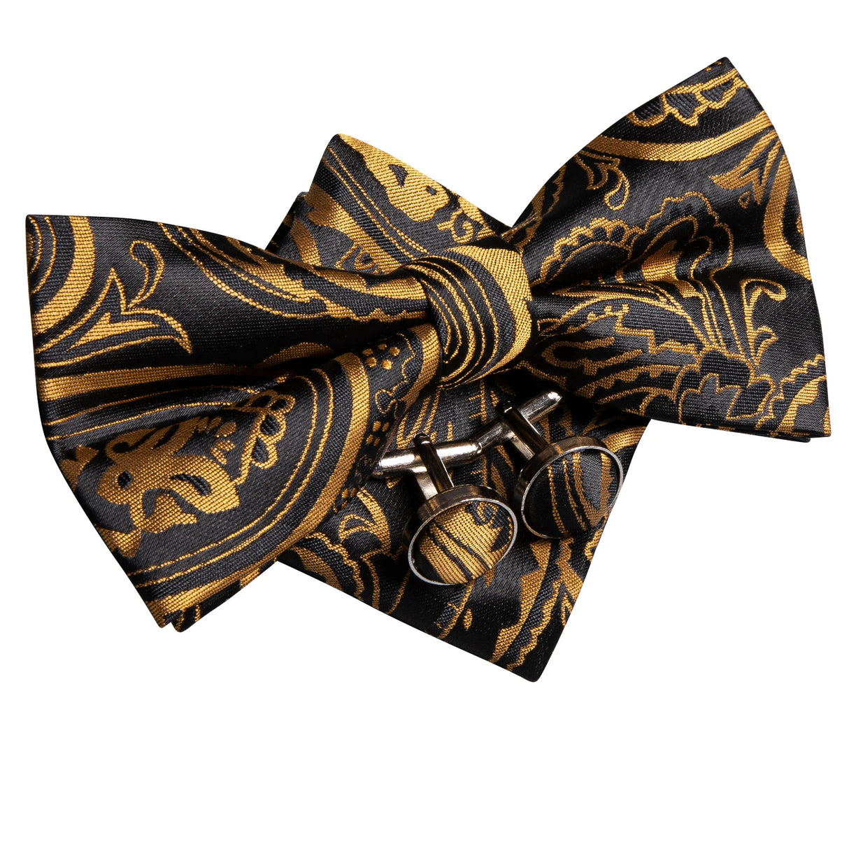 Hi-Tie Nœuds papillon verts de Noël pour hommes Cravate papillon en soie Ensemble de boutons de manchette et mouchoirs pour fête de mariage Nœud papillon uni à carreaux cachemire